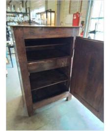 BUFFET 3 QUART BOIS MOULURÉ 1 PORTE XIXE