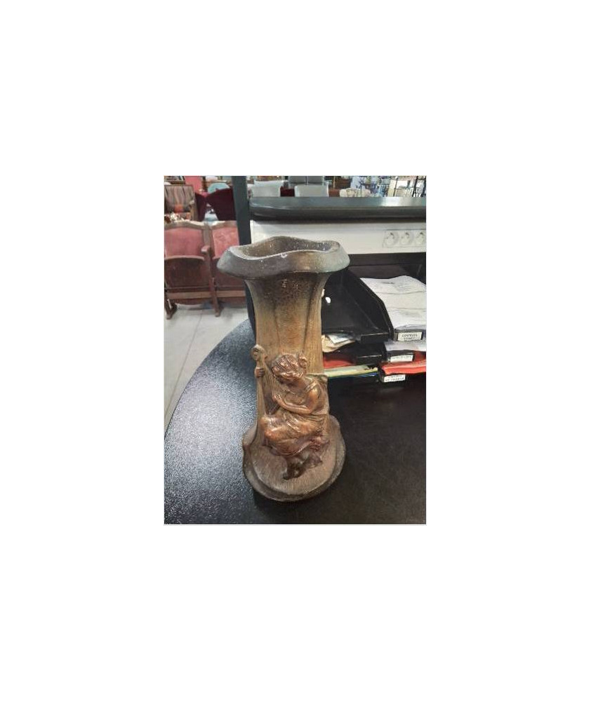 VASE TERRE CUITE ART NOUVEAU PIERRE BALESTRA XIX-XXE