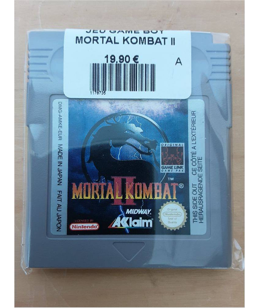 JEU GAME BOY MORTAL KOMBAT II JEU GAME BOY MORTAL KOMBAT II