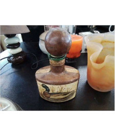 CARAFE VINTAGE EN CUIR CANARD 