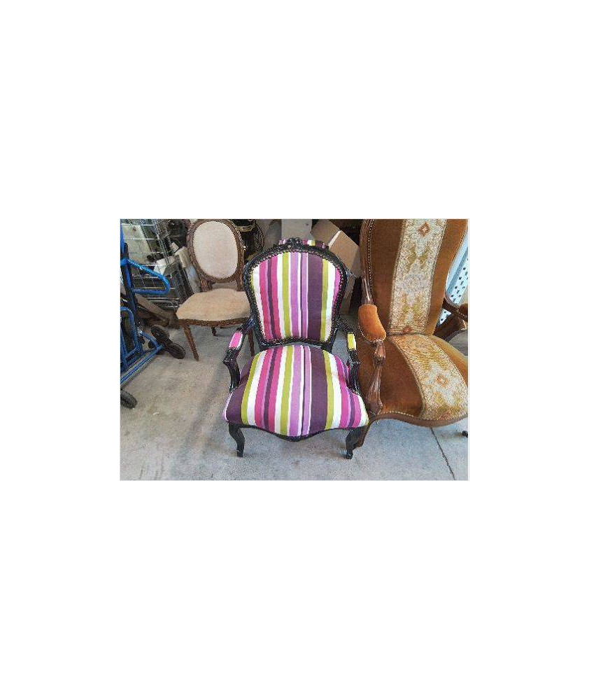 FAUTEUIL BAROQUE STYLE LOUIS XVI 