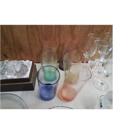 LOT DE VERRE COLORÉ