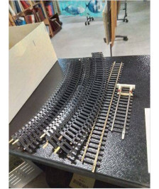 RAILS JOUEF 8 COURBES 1 DROIT 1 BUTOIR HO