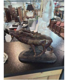 SCULPTURE PLATRE CERF