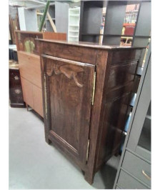 BUFFET 3 QUART BOIS MOULURÉ 1 PORTE XIXE