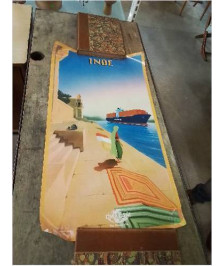 AFFICHE OFFSET CMA CGM THE FRENCH LINE INDE   AGENCE ANIS 2000  98X56