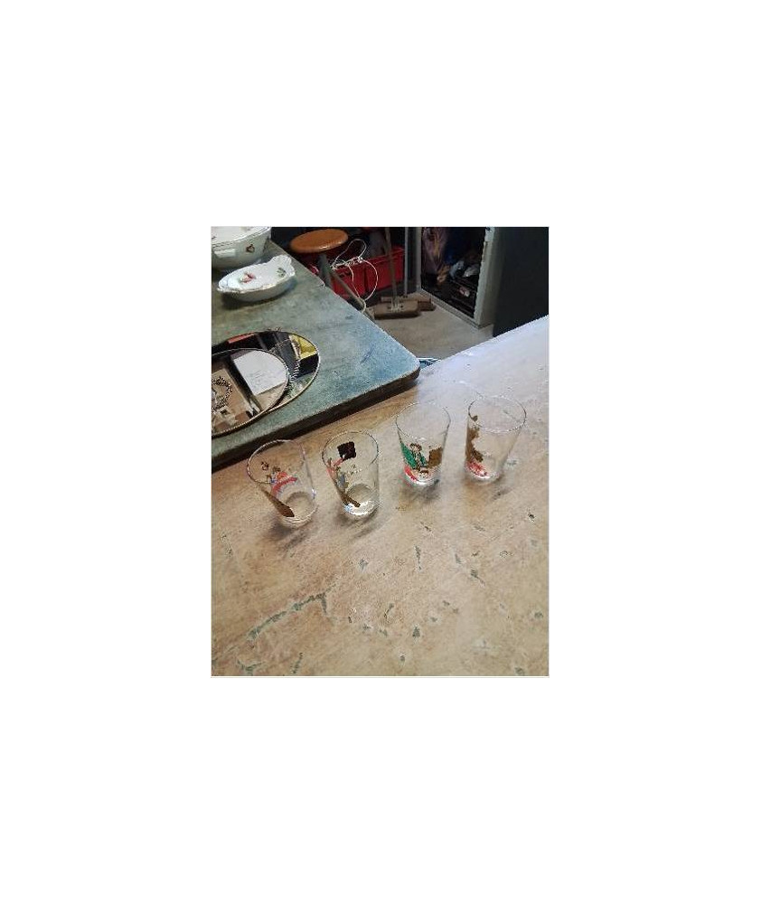 4 VERRES PINPRENELLE ET NICOLAS