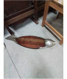 PLANCHE A DÉCOUPER MÉTAL ET BOIS AU POISSON 