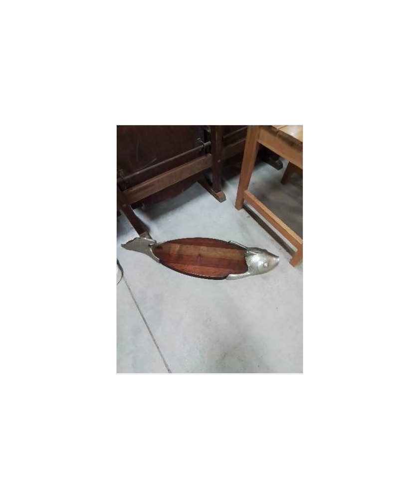 PLANCHE A DÉCOUPER MÉTAL ET BOIS AU POISSON 