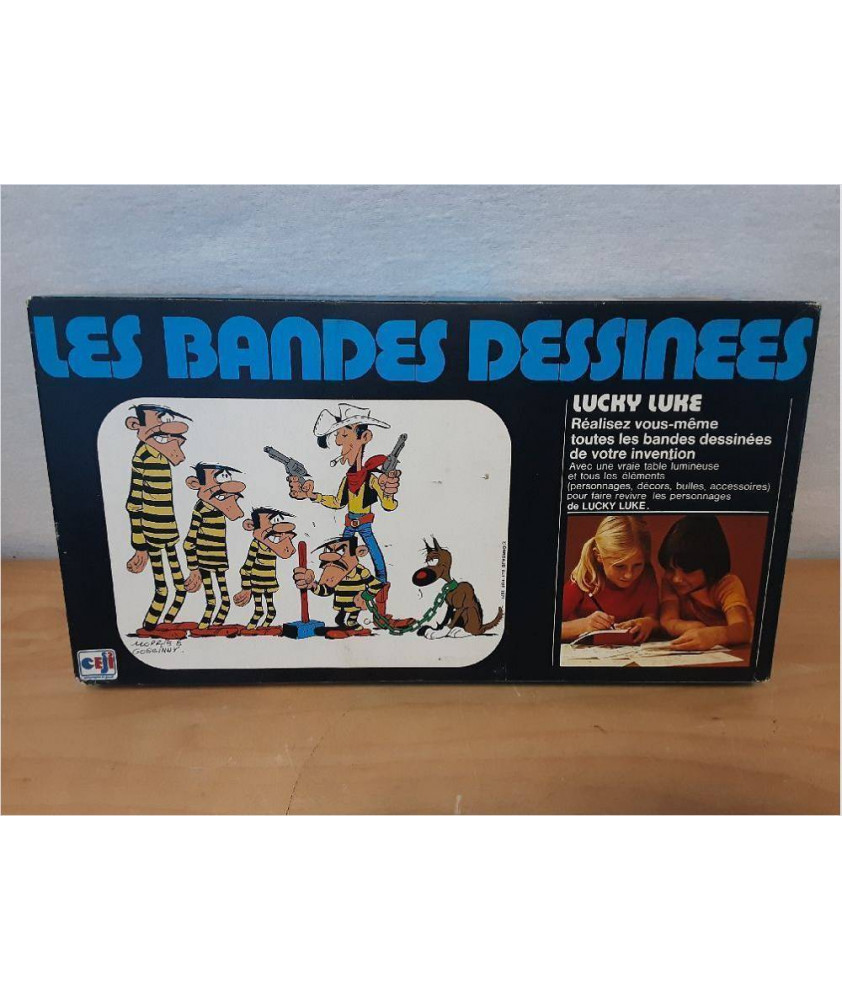 TABLE LUMINEUSE LUCKY LUKE ( JAMAIS SERVIE )