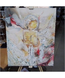 PEINTURE ABOUTISSEMENT SIGNE DE KATCHA