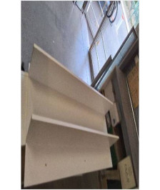 ETAGERE BOIS BLANCHE 140CM