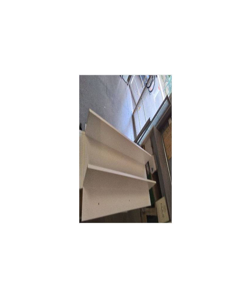 ETAGERE BOIS BLANCHE 140CM