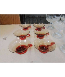 PETITE COUPE À GLACE VERRE ROUGE 
