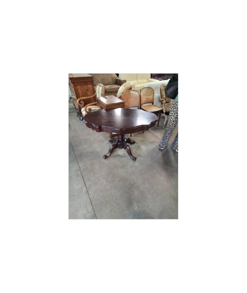 TABLE VIOLONNE ACAJOU NAPOLÉON III