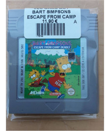 JEU GAME BOY BART SIMPSONS ESCAPE FROM CAMP DEADLY