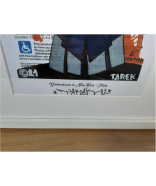 OEUVRE SUR PAPIER GRAFFITI DE TAREK BEN YAKHLEF ( DÉDICACÉE )
