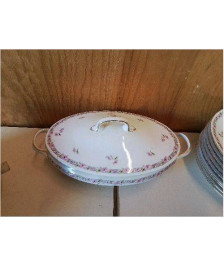 SOUPIÈRE AVEC BORD MOTIF FLORAL 