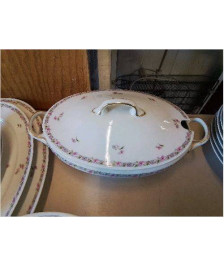 SOUPIÈRE AVEC BORD MOTIF FLORAL 