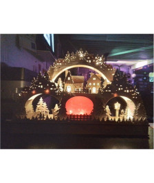 DECOR VILLAGE BOIS NOEL ECLAIRE