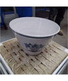 CACHE POT BLANC BLEU