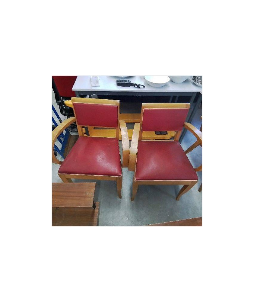 PAIRE DE FAUTEUILS BRIDGE