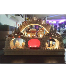 DECOR VILLAGE BOIS NOEL ECLAIRE