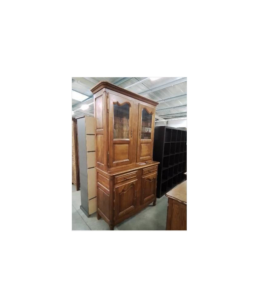 BUFFET BOIS CLAIR 2 CORPS VITRÉES MOULURÉ 4 PORTES 2 TIROIRS STYLE RÉGENCE BUFFET BOIS CLAIR 2 CORPS VITRÉES MOULURÉ 4 PORTES 2 TIROIRS STYLE RÉGENCE