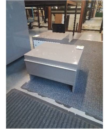 CHEVET BOIS LAQUÉ TAUPE 1 TIROIR 