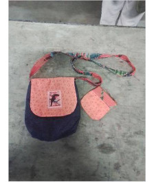 SAC BANDOULIÈRE TOUCAN ET SON PORTES MONNAIE 