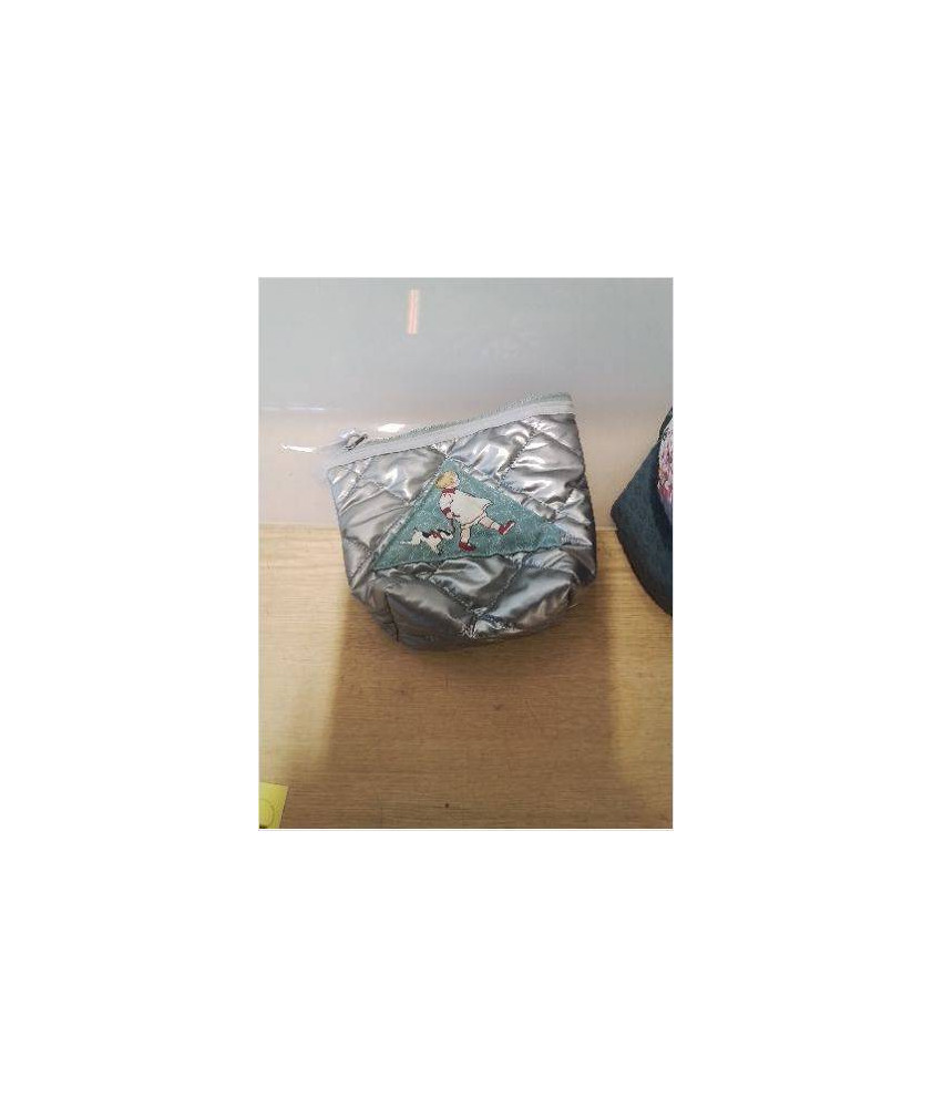 POCHETTE MATELASSÉ ARGENT 