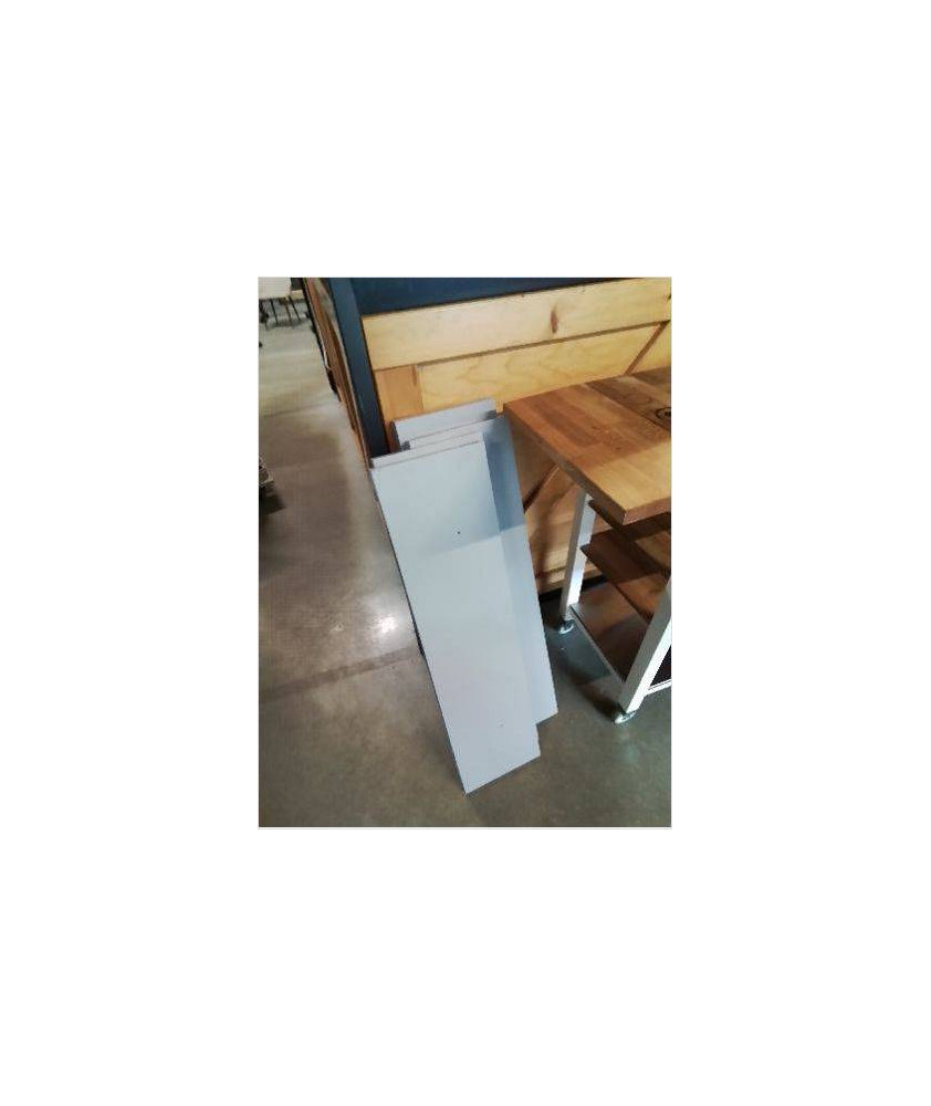 ETAGERE MURALE RESINE GRIS 90X24