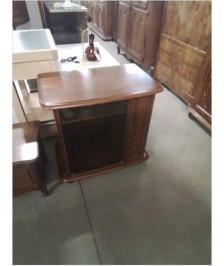 MEUBLE TV 2 PORTES VITRÉE STYLE REGENCE 
