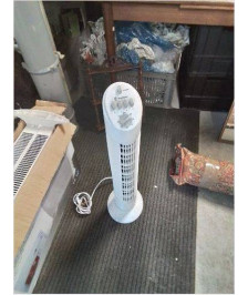 VENTILATEUR SUR PIED RESINE BLANC KING D’HOME