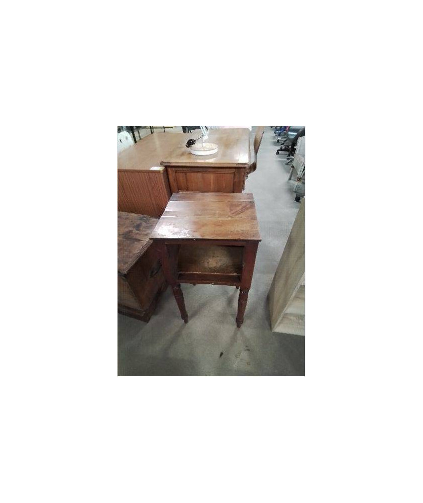 CHEVET BOIS PIEDS TOURNÉS 1 NICHE 