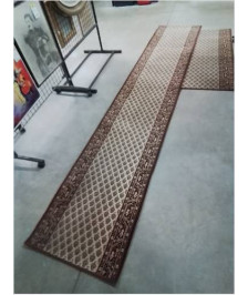 DESCENTE DE LIT MARRON ECRU 360X67CM