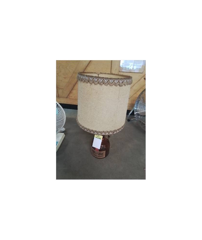 LAMPE BOUTEILLE GRAND MARNIER AJ TISSU OCRE