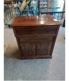 COMMODE ACAJOU CHEMIN DE FER NAPOLEON III  2 PORTES 1 TIROIR