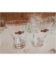 LOT DE 2 VERRES MARTINI 