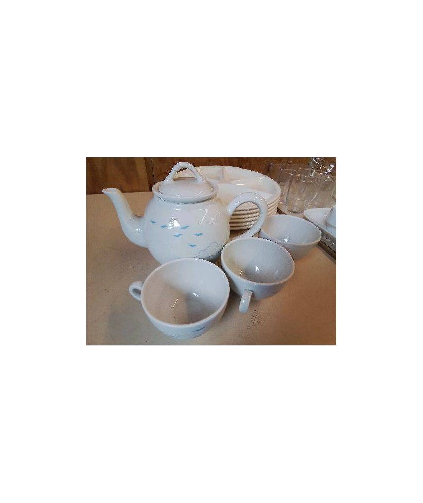 ENSEMBLE THÉIÈRE + 3 TASSES