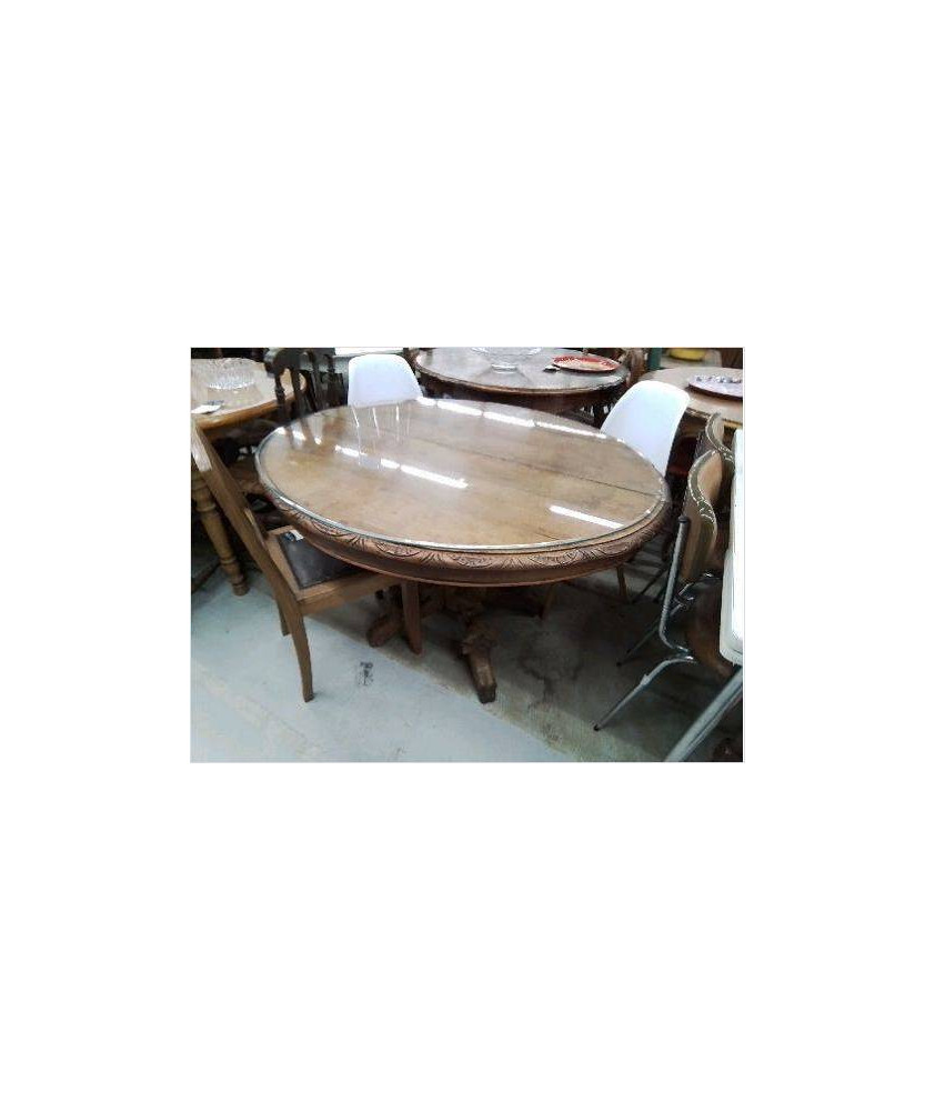 GRANDE CONSOLE HENRY II CHIEN SCULPTÉ 