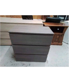 COMMODE GRISE TROIS TIROIRS 