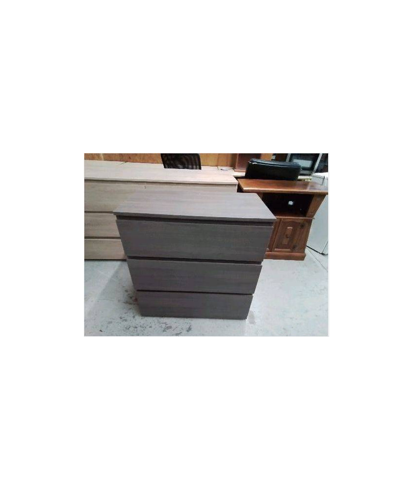 COMMODE GRISE TROIS TIROIRS 