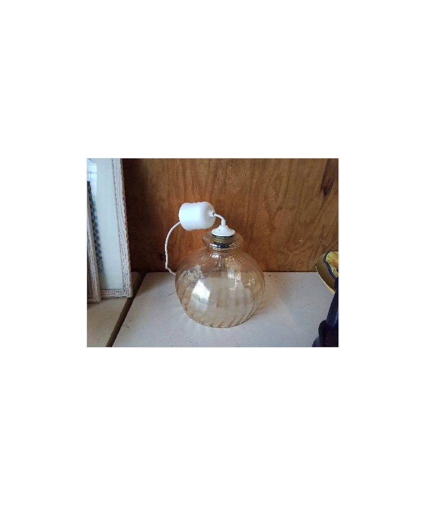 SUSPENSION CLOCHE EN VERRE 