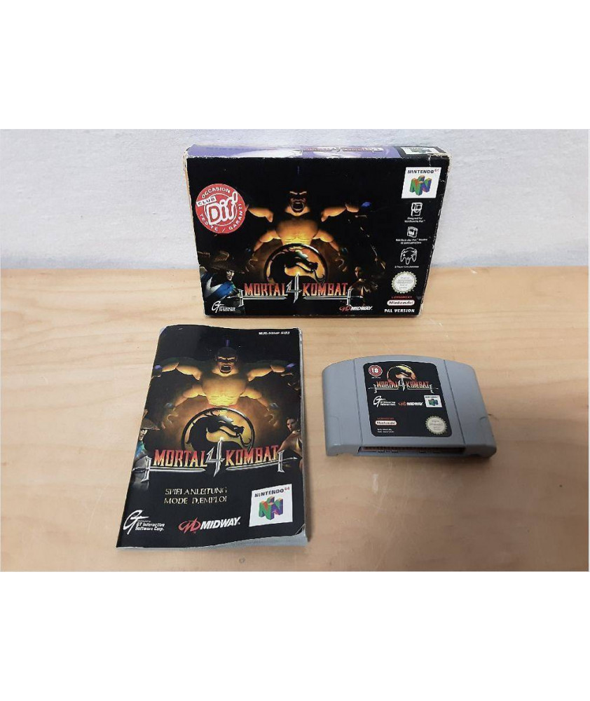 JEU NINTENDO 64 MORTAL KOMBAT 4 ( SANS CALE )