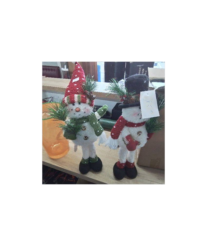 BONHOMME DE NEIGE DEBOUT LUMINEUX