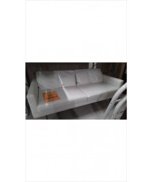 CANAPE CUIR BLANC 