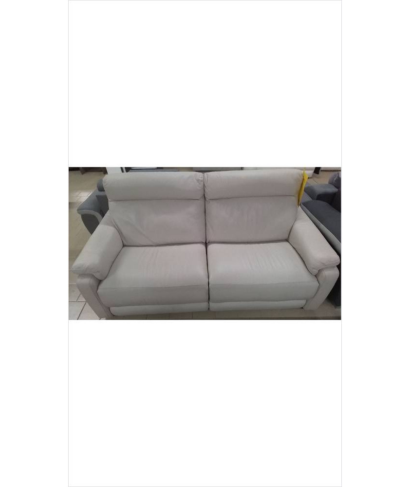 CANAPE 3PL RELAX ELECTRQUI CUIR ITALIEN BLANC CANAPE 3PL RELAX ELECTRQUI CUIR ITALIEN BLANC