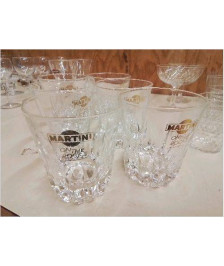 LOT DE 6 VERRES A MARTINI