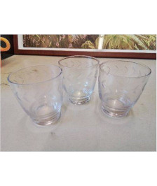 LOT DE 3 VERRES A LIQUEUR 